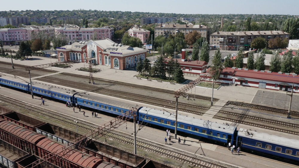 Кадр з фільму «Поїзд “Київ-Війна”»