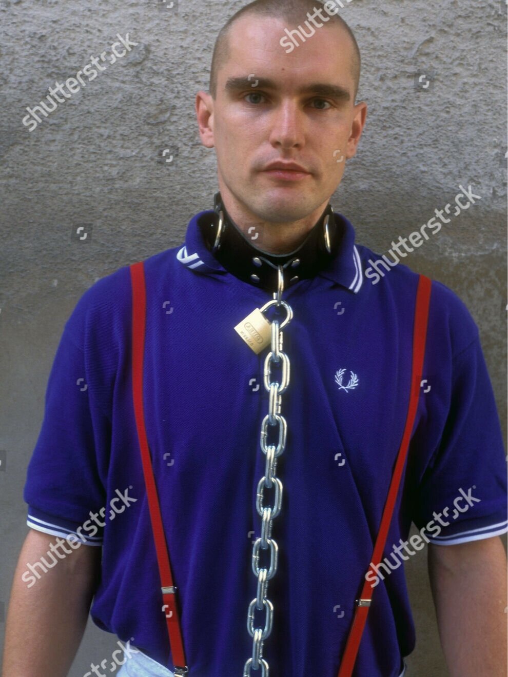 Скінхед у сорочці Fred Perry на гей-фетиш-марші SM PRIDE, Лондон, Великобританія, 1999 рік