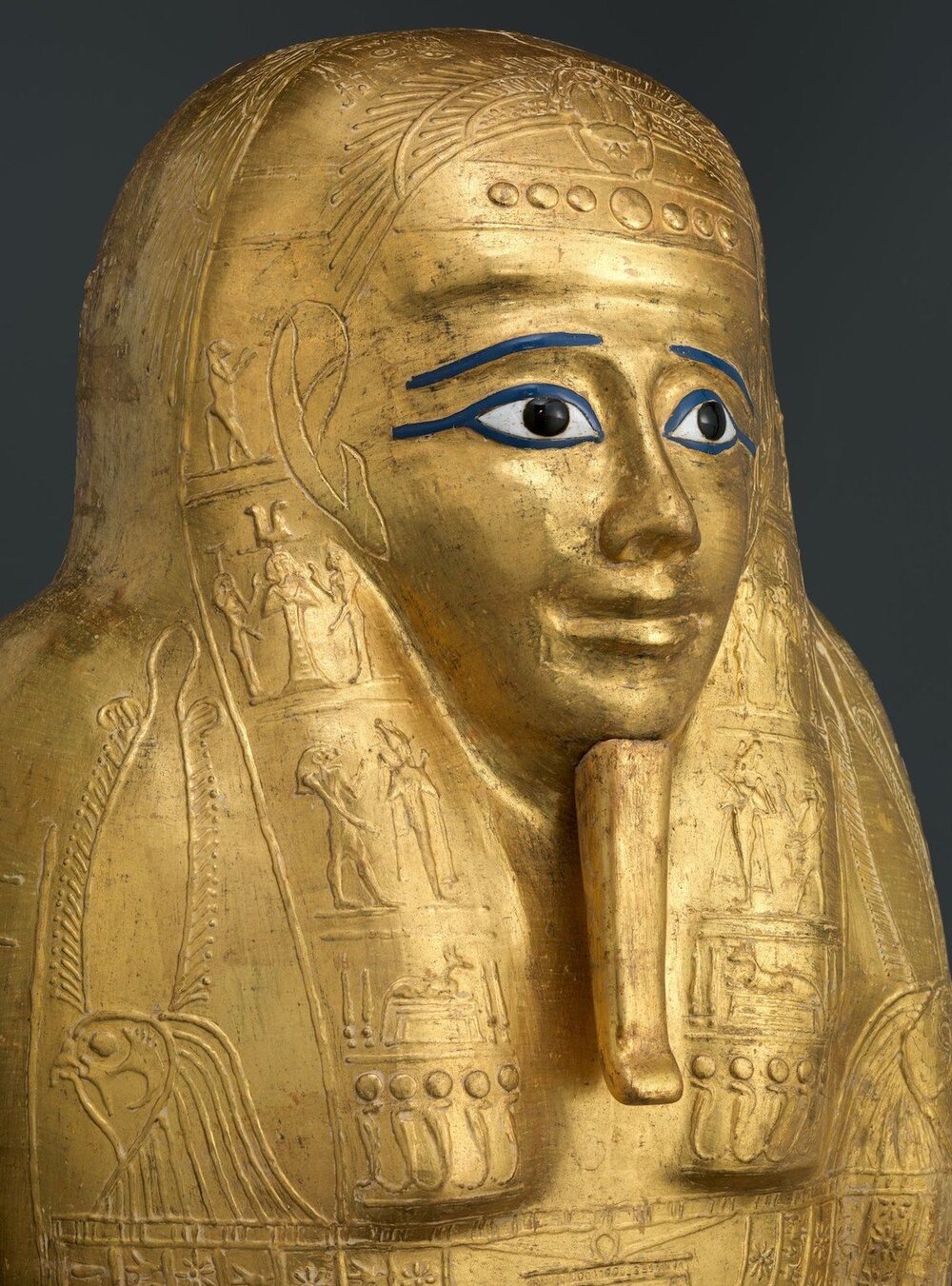 Позолочена труна священика Недеманха. Світлина: Metropolitan Museum of Art