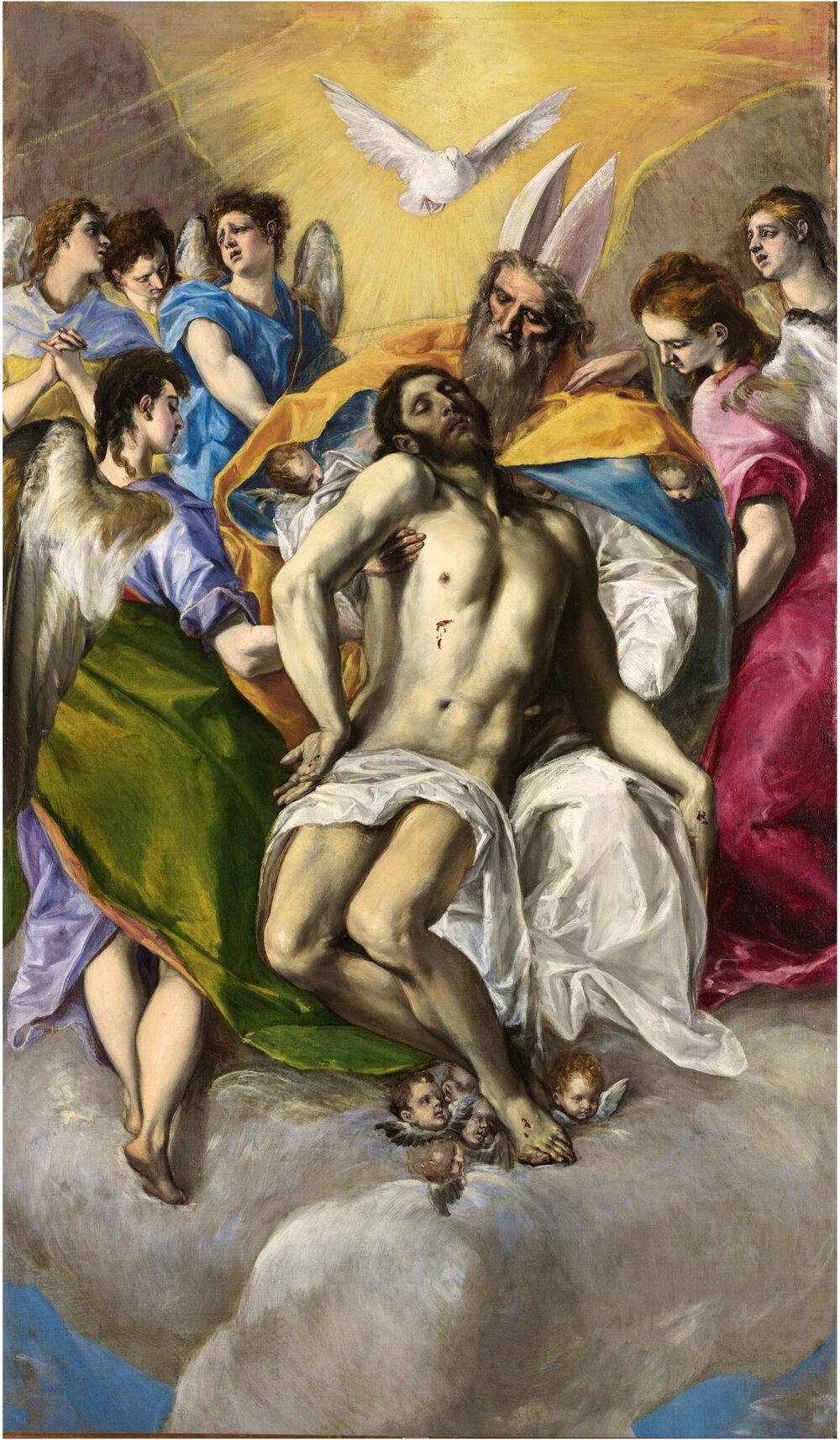 Ель Греко, The Holy Trinity (1577-1579). Світлина:  museo del prado
