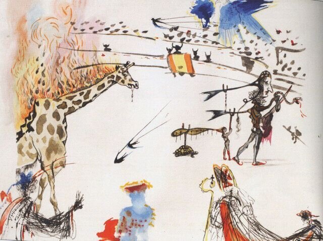 Сальвадор Далі, «Жираф у вогні». Світлина:  twitter