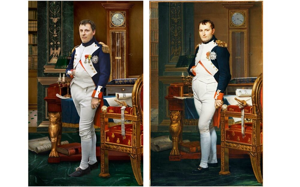 Наполеон Бонапарт та його нащадок Уго де Саліс